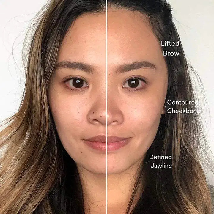 Before and After Beauty Microcurrent Facial Toning Massager