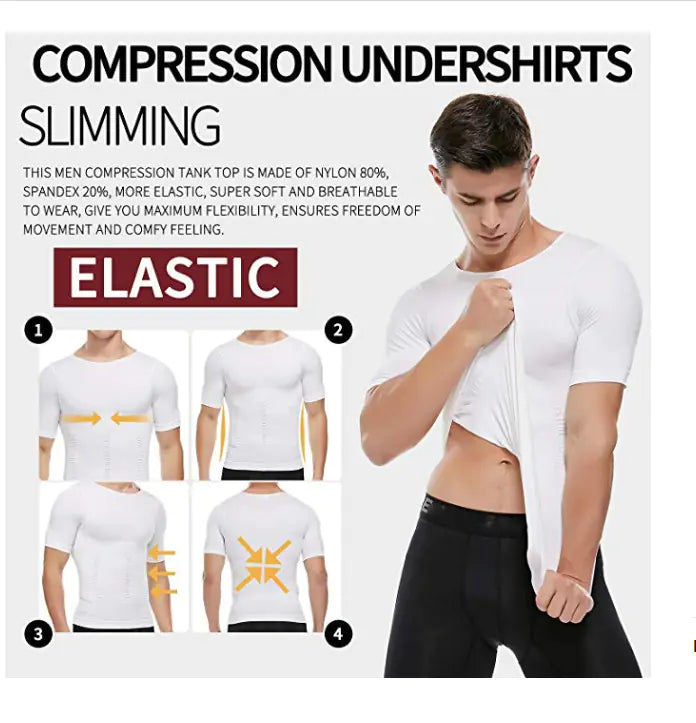 Compression Undershirts Slimming (elastic)
