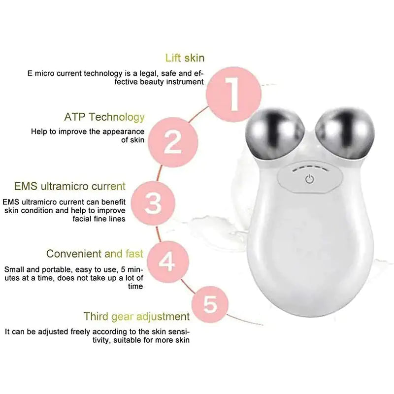 Level Number of Beauty Microcurrent Facial Toning Massager
