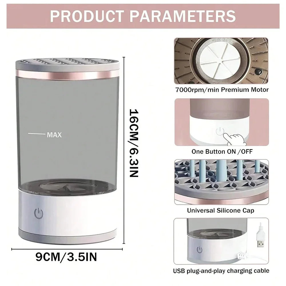 Automatic Makeup Brush Cleaner - DivineLuxes