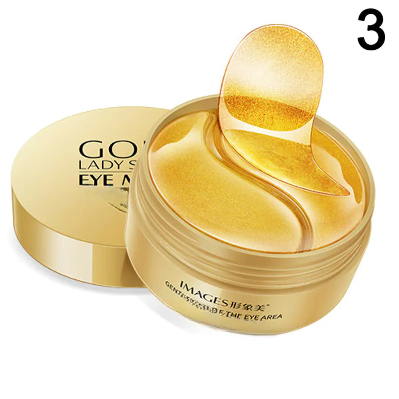 single model_ gold_eye mask