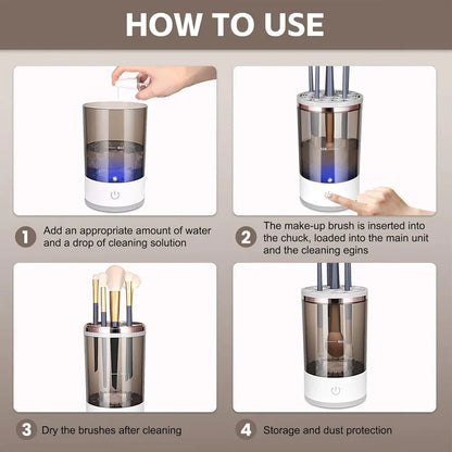 Automatic Makeup Brush Cleaner - DivineLuxes