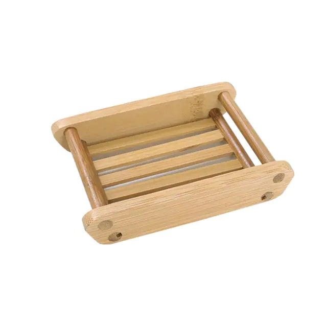 Wooden Bamboo Soap Dish - DivineLuxes