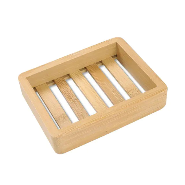 Wooden Bamboo Soap Dish - DivineLuxes