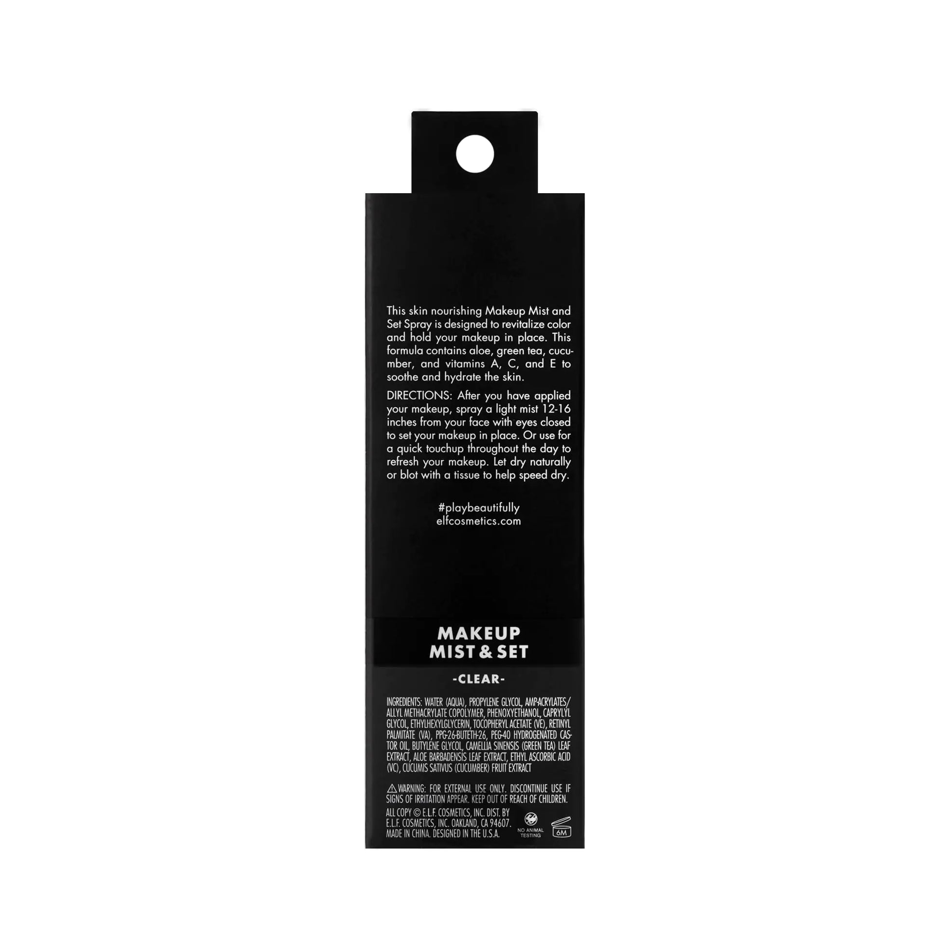e.l.f. Makeup Mist & Set, Hydrating Setting Spray For Setting & Reviving Makeup, Soothes & Hydrates Skin, Infused With Vitamin A, Vegan & Cruelty-free 4.05 Fl Oz (120 ml) - DivineLuxes