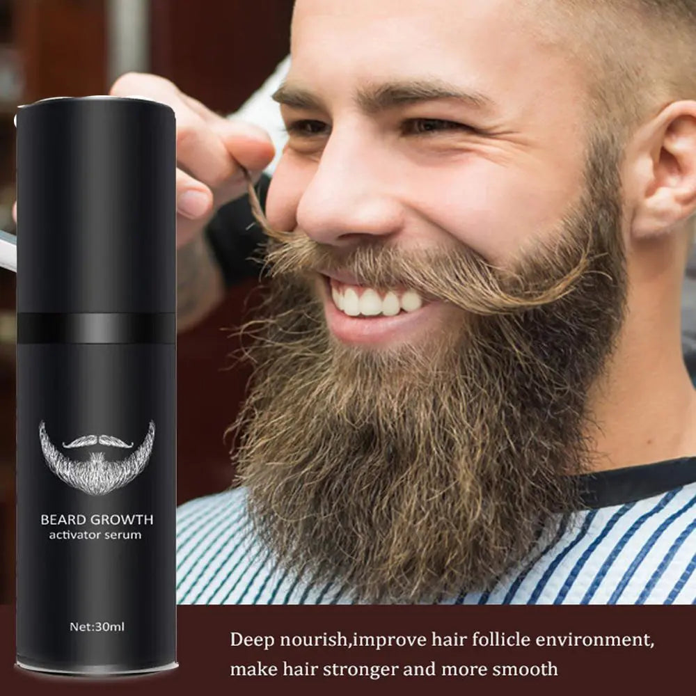 Beard Growth Activator Serum ( man with beard)
