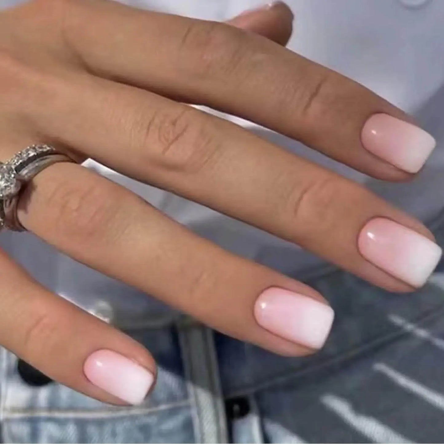 Beige White with pinkish color
