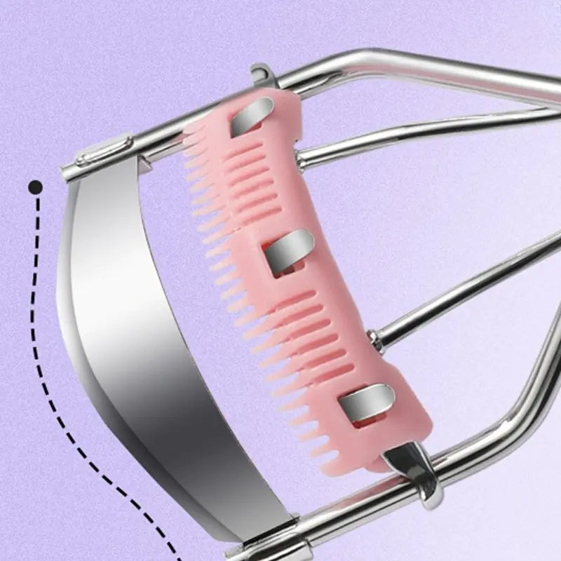 Closed Up Eyelash Curler Comb with broken links to emphasize the eye curve to fit the eyelashes shape