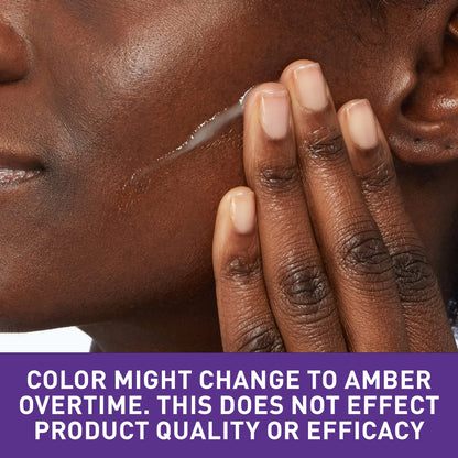 CereVe Vitam C Serum being applied to face cheeks
