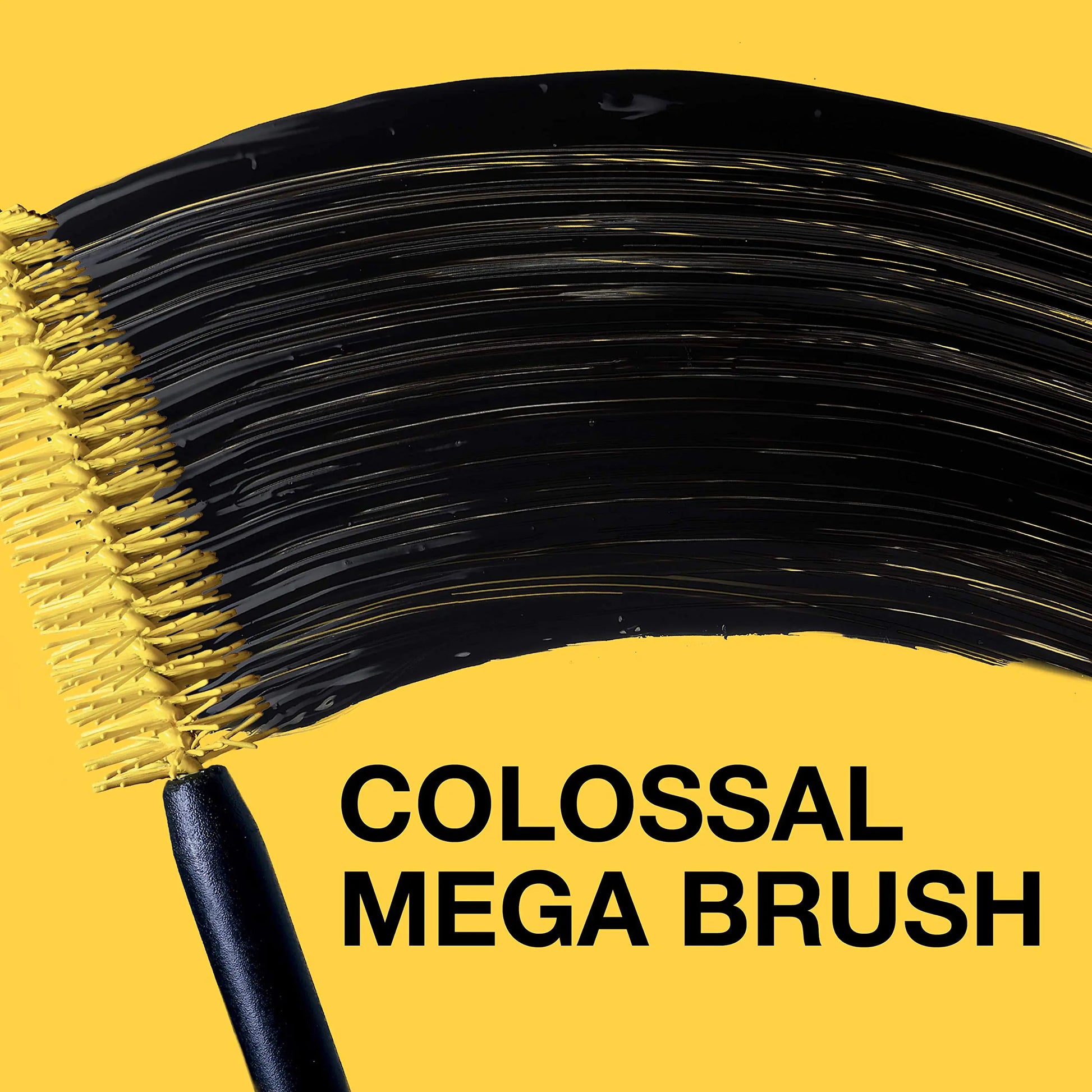 Colossal Mega Brush of  Maybelline Volum' Express Colossal Washable Mascara Makeup, Classic Black Mascara, 1 Count WASHABLE CLASSIC BLACK 0.31 Fl Oz (Pack of 1)