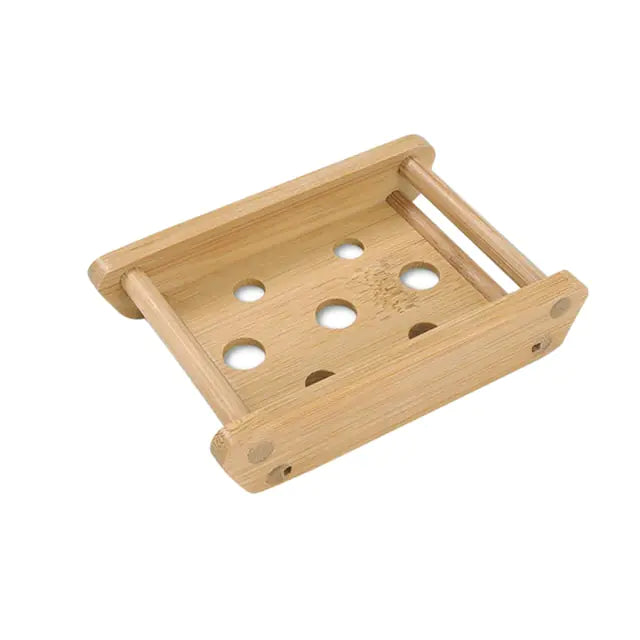 Wooden Bamboo Soap Dish - DivineLuxes
