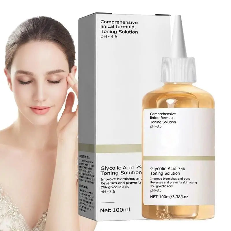 Effects of Glycolic Acid &% Toning Solution