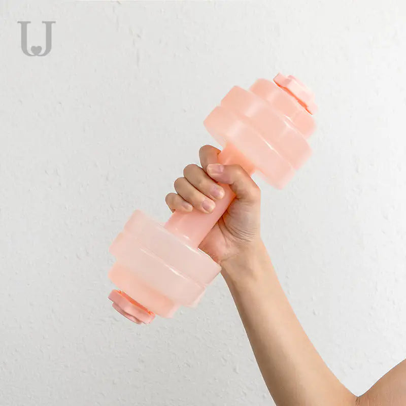 Aqua Pink Dumbel with hands