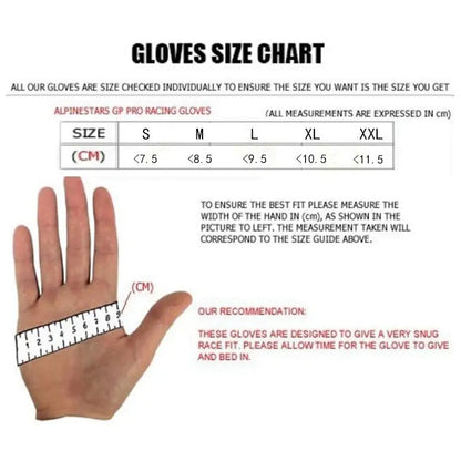 Gloves Size Chart - Outdoor Sports Full Finger Gloves 