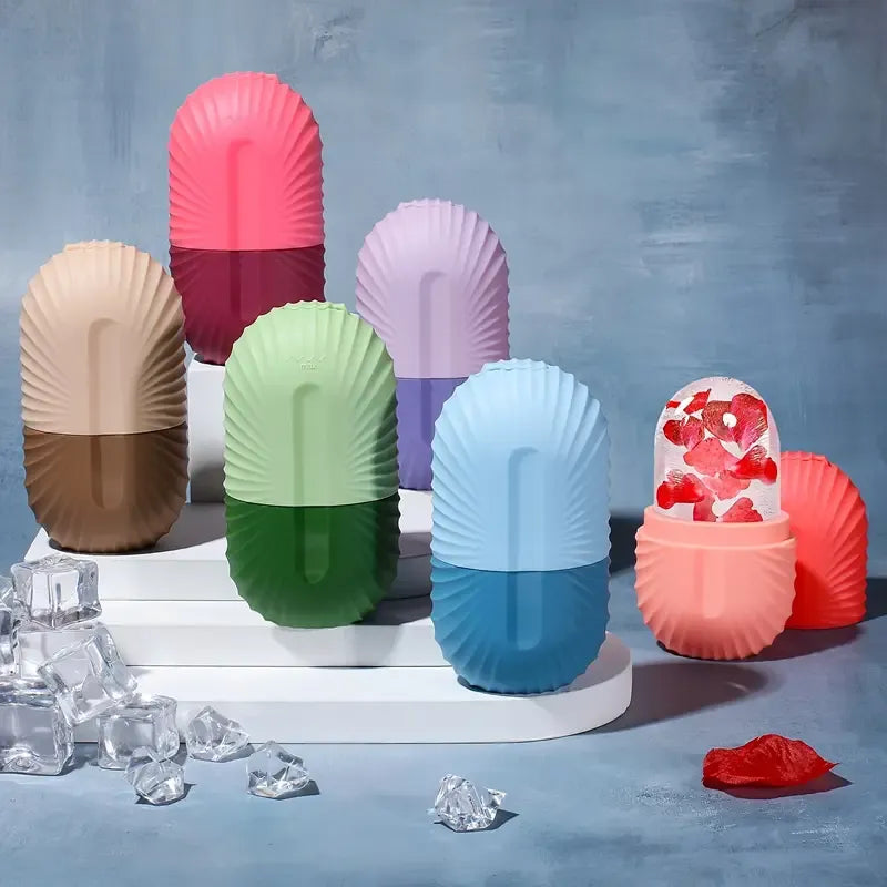 Green, blue, violet, Pink Ice facial Roller Skin