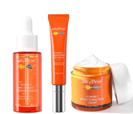 3 Products - Whitenning Serum, Eye Cream, Brightening Face Cream