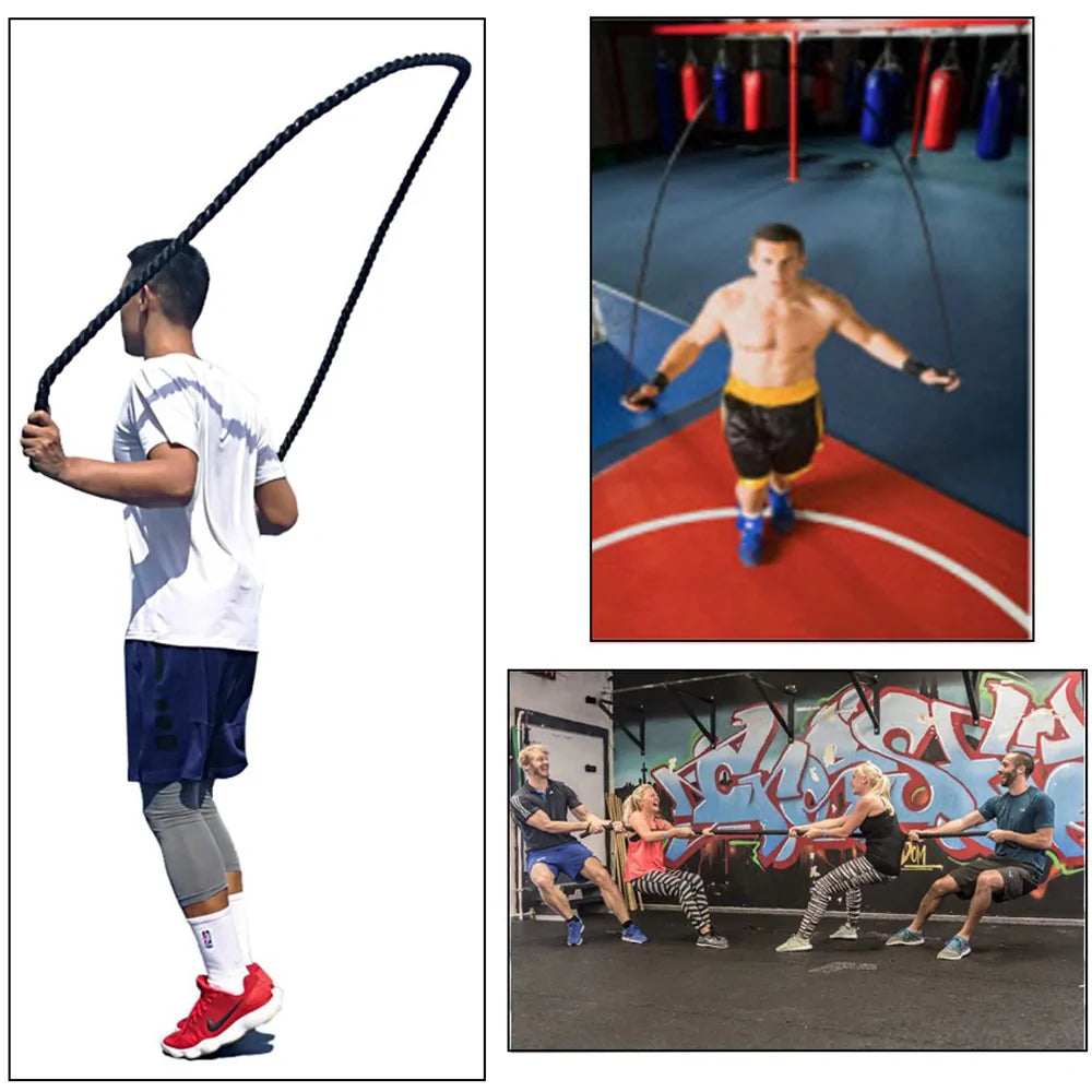 Jumping rope and tag of war