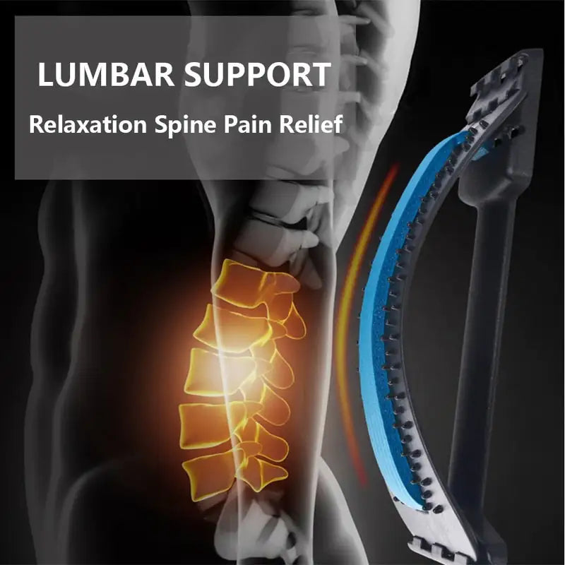 Lumbar Support Relaxation Spine Pain Relief Magic Stretch Back Massager