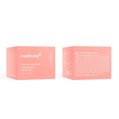 Medicube Triple Collagen Cream Pink Box Packaging
