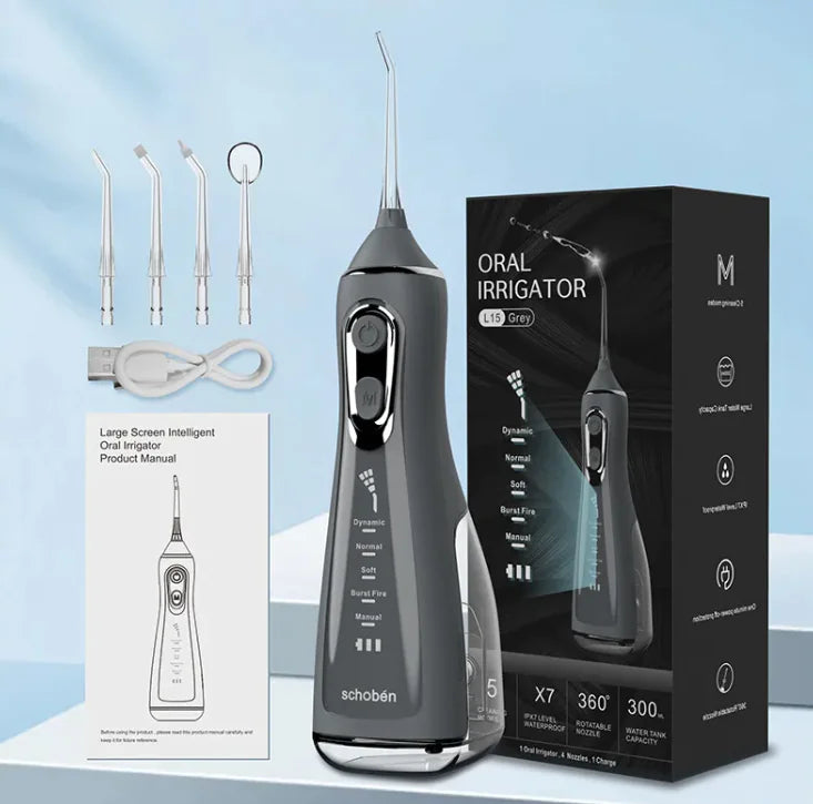 Light Black Electric Oral Irrigator