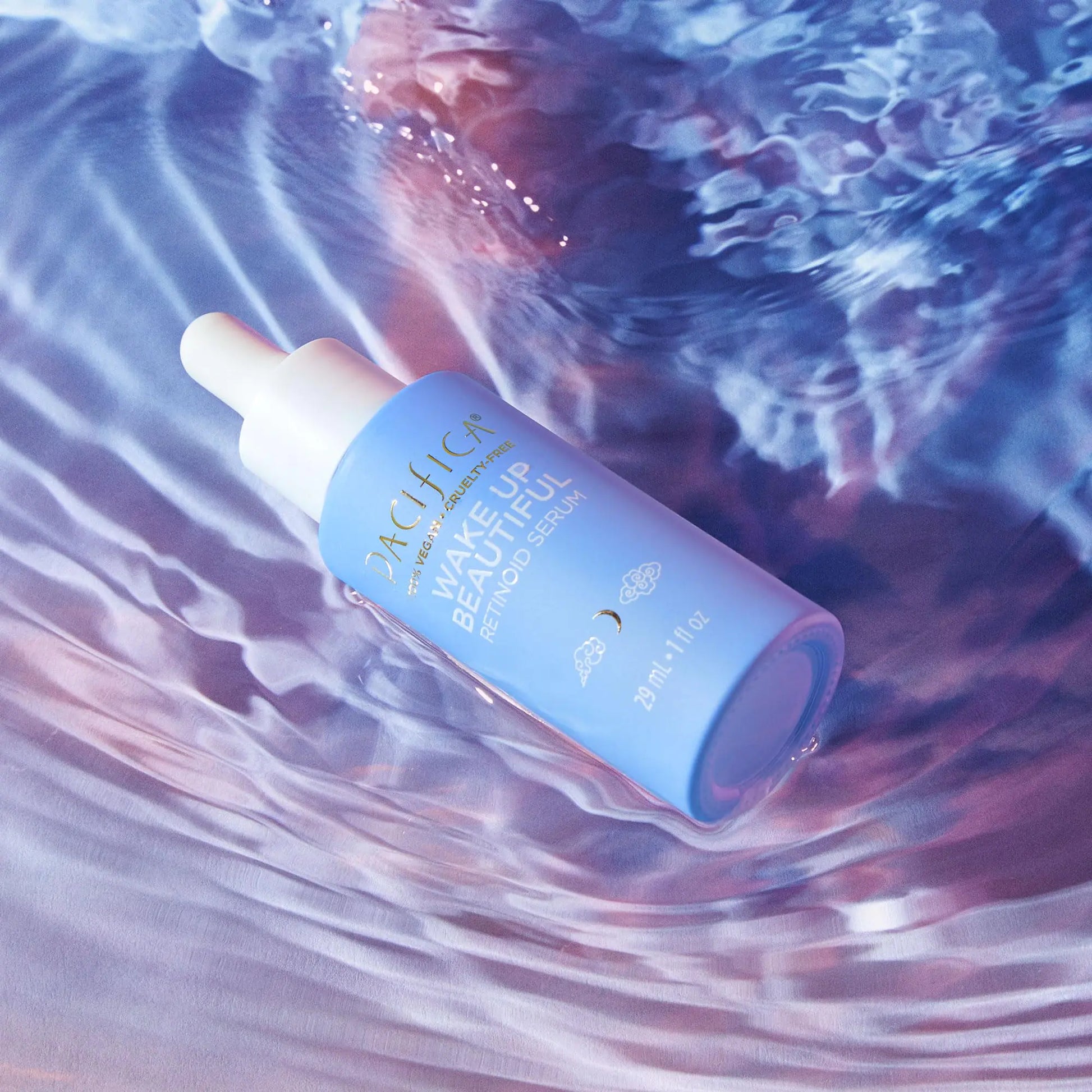 Pacifica Beauty Wake Up Beautiful Overnight Retinoid Serum, Skincare, Reduce Fine Lines, Wrinkles, Dark Spots, and Uneven Skin Tone, Face Care, For Aging and All Skin Types, Vegan, 1 fl oz (1 Count) 1 Fl Oz 
