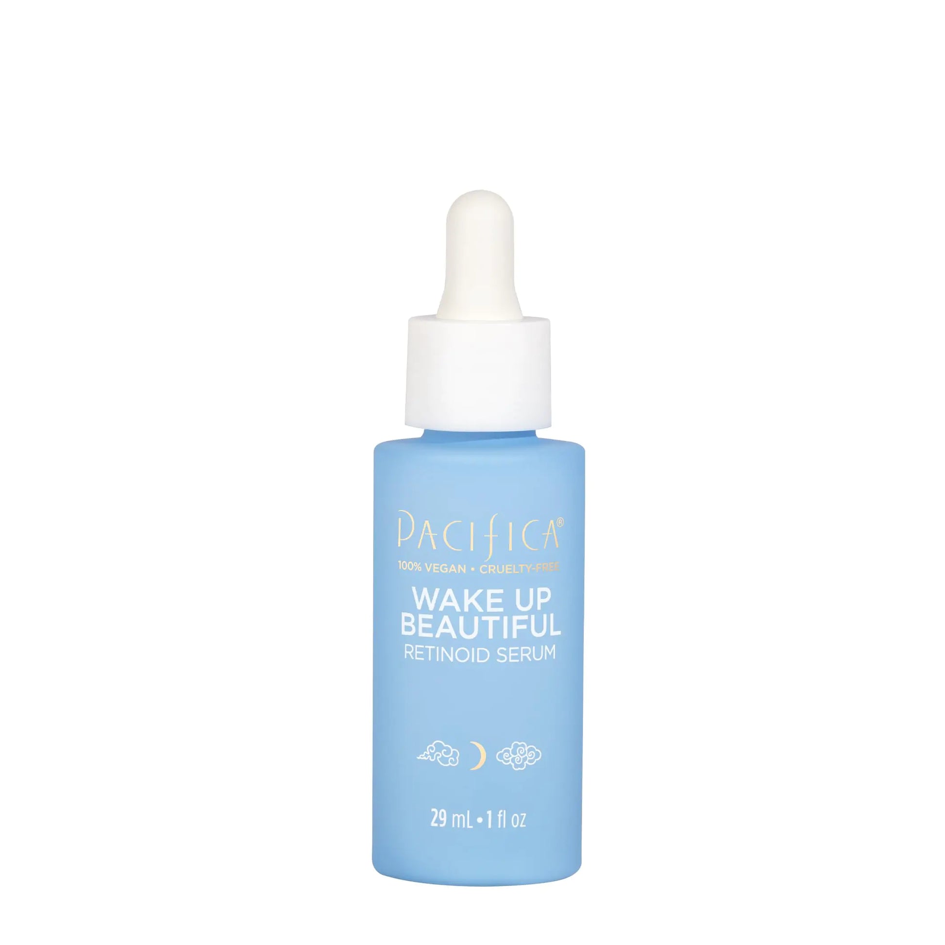 Pacifica Beauty Wake Up Beautiful Overnight Retinoid Serum White background