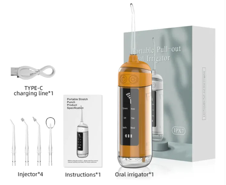 Coffee Portable Electric Oral Irrigator for effective teeth cleaning