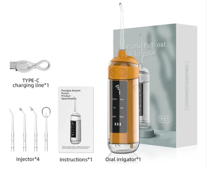 Coffee Portable Electric Oral Irrigator for effective teeth cleaning