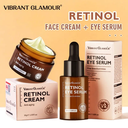 VIBRANT GLAMOUR Retinol Face Cream And Eye Serum - DivineLuxes