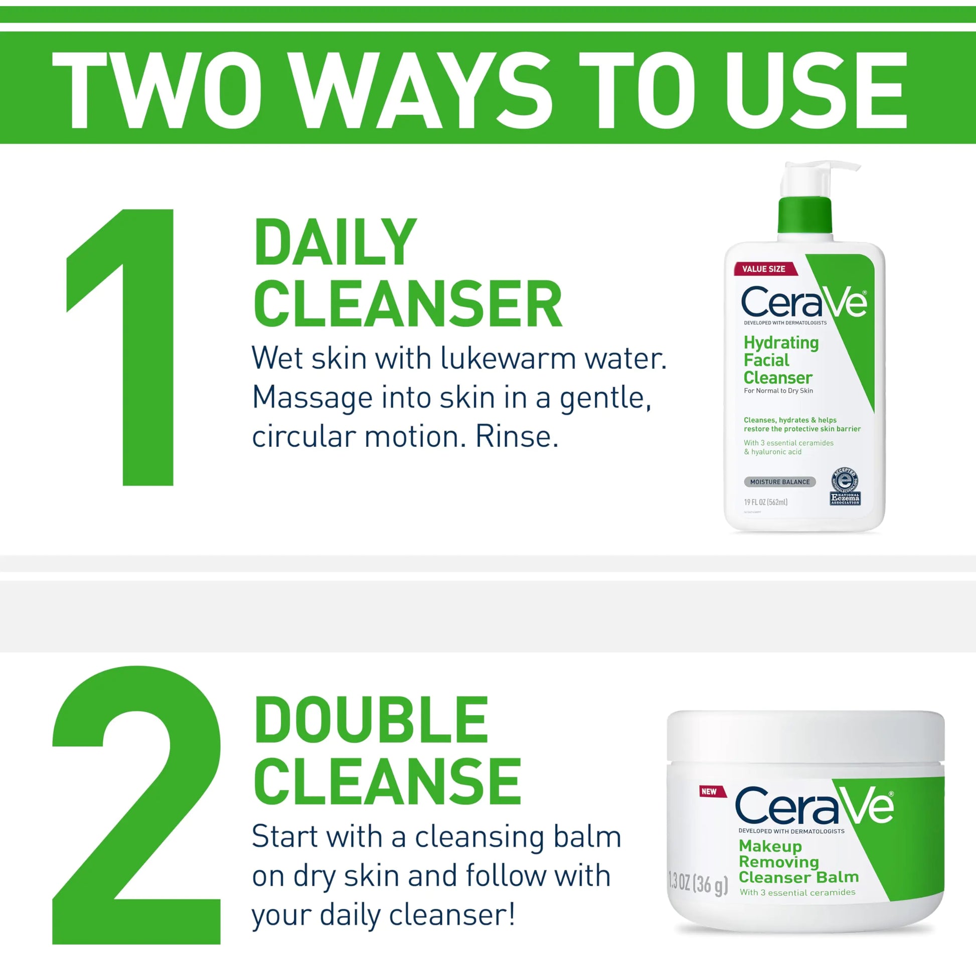 CeraVe Hydrating Facial Cleanser | Moisturizing Face Wash For Dry Skin | Hyaluronic Acid + Ceramides + Glycerin | Hydrating Cleanser For Normal To Dry Skin | National Eczema Assosiation Certified - DivineLuxes