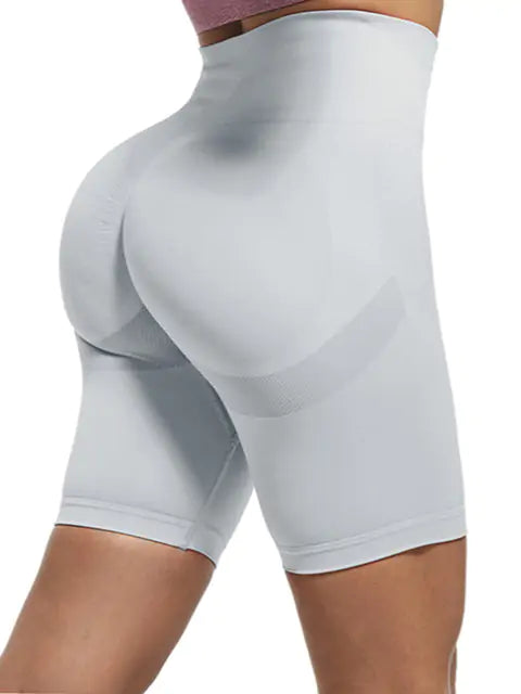 White Fitness Yoga Shorts
