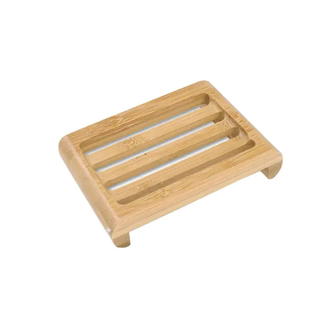 Wooden Bamboo Soap Dish - DivineLuxes
