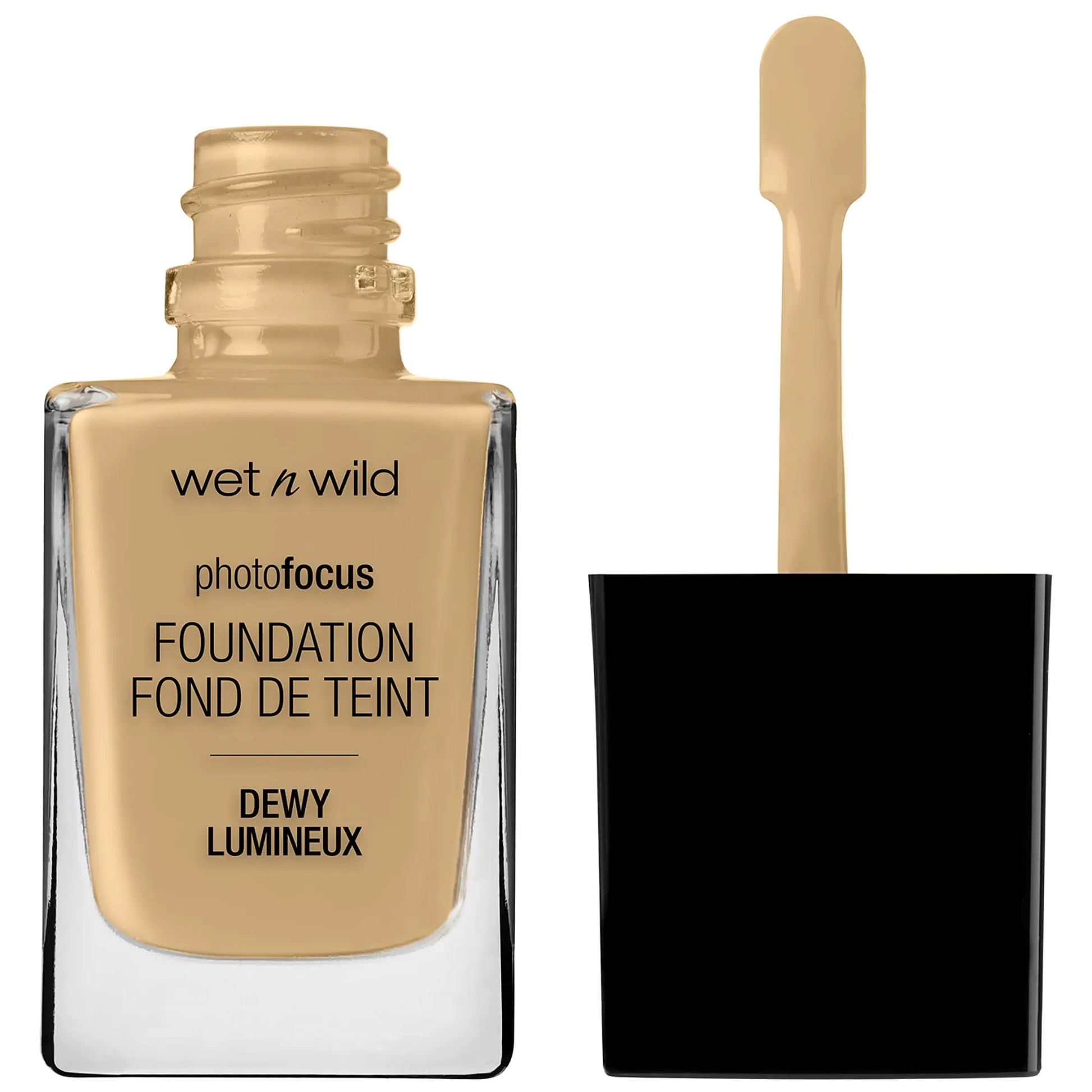 wet n wild Photo Focus Dewy Foundation Cream Beige & Buff Bisque Liquid Makeup Bundle Foundation + Makeup, Buff Bisque - DivineLuxes