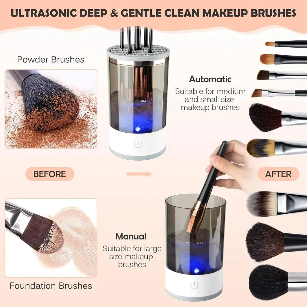 Automatic Makeup Brush Cleaner - DivineLuxes