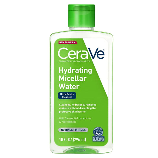 CeraVe Micellar Water | New & Improved Formula | Hydrating Facial Cleanser & Eye Makeup Remover | Fragrance Free & Non-Irritating | 10 Fl. Oz - DivineLuxes