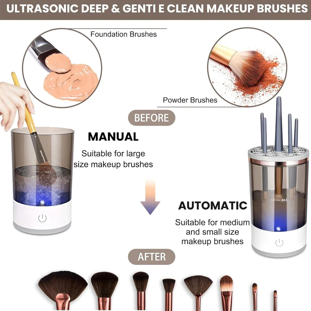 Automatic Makeup Brush Cleaner - DivineLuxes