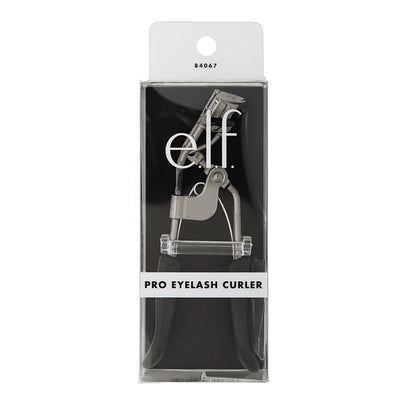 e.l.f. Pro Eyelash Curler, a Vegan Makeup Tool, Creates Eye-Opening & Lifted Lashes, Lash Curler Includes an Additional Rubber Replacement Pad , Color Black inside the plastic packaging