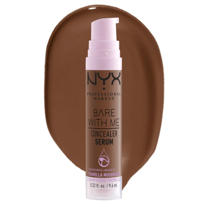 NYX PROFESSIONAL MAKEUP Bare With Me Concealer Serum, Up To 24Hr Hydration - Rich 12 Rich 0.32 Fl Oz (Pack of 1) - DivineLuxes