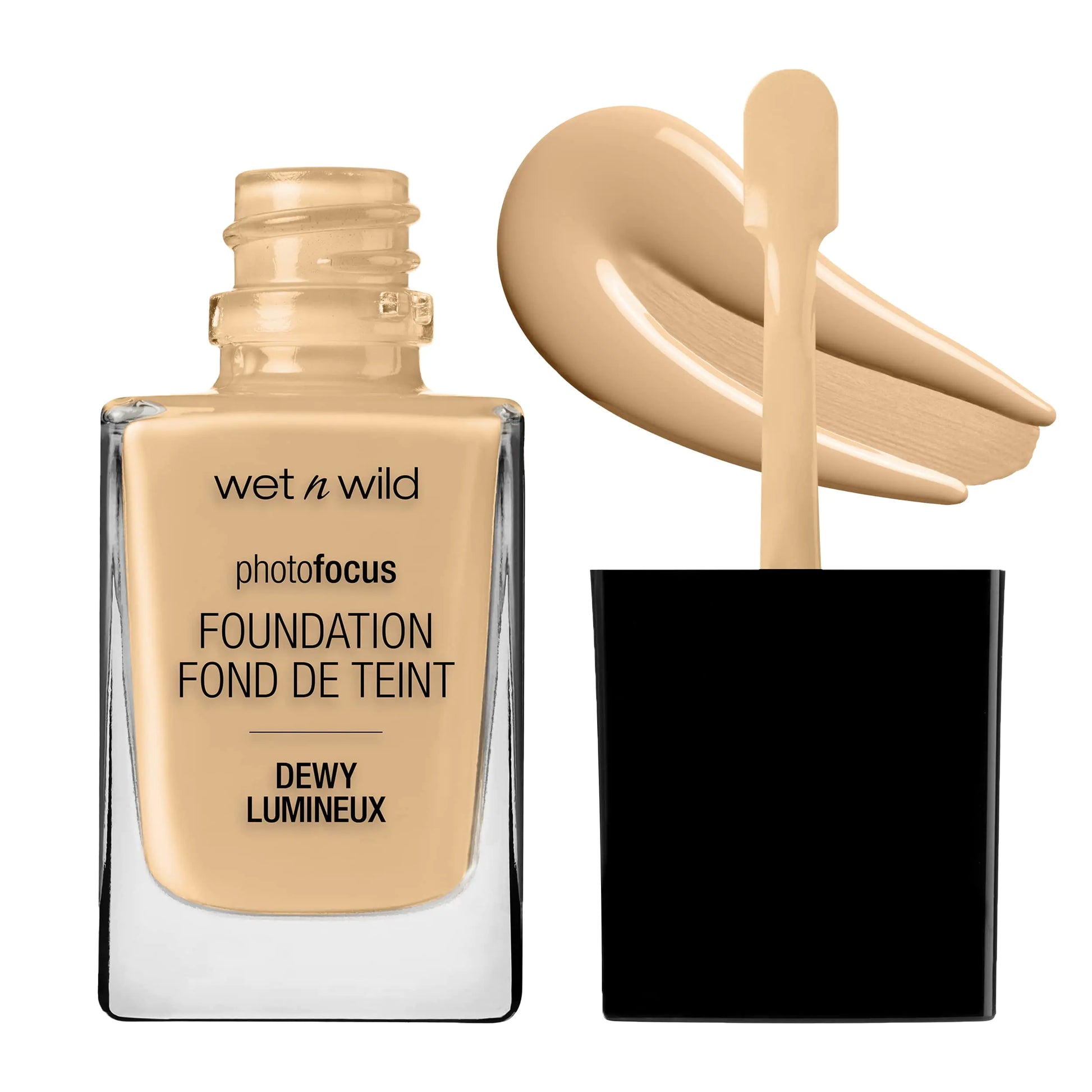 wet n wild Photo Focus Dewy Foundation Cream Beige & Buff Bisque Liquid Makeup Bundle Foundation + Makeup, Buff Bisque - DivineLuxes