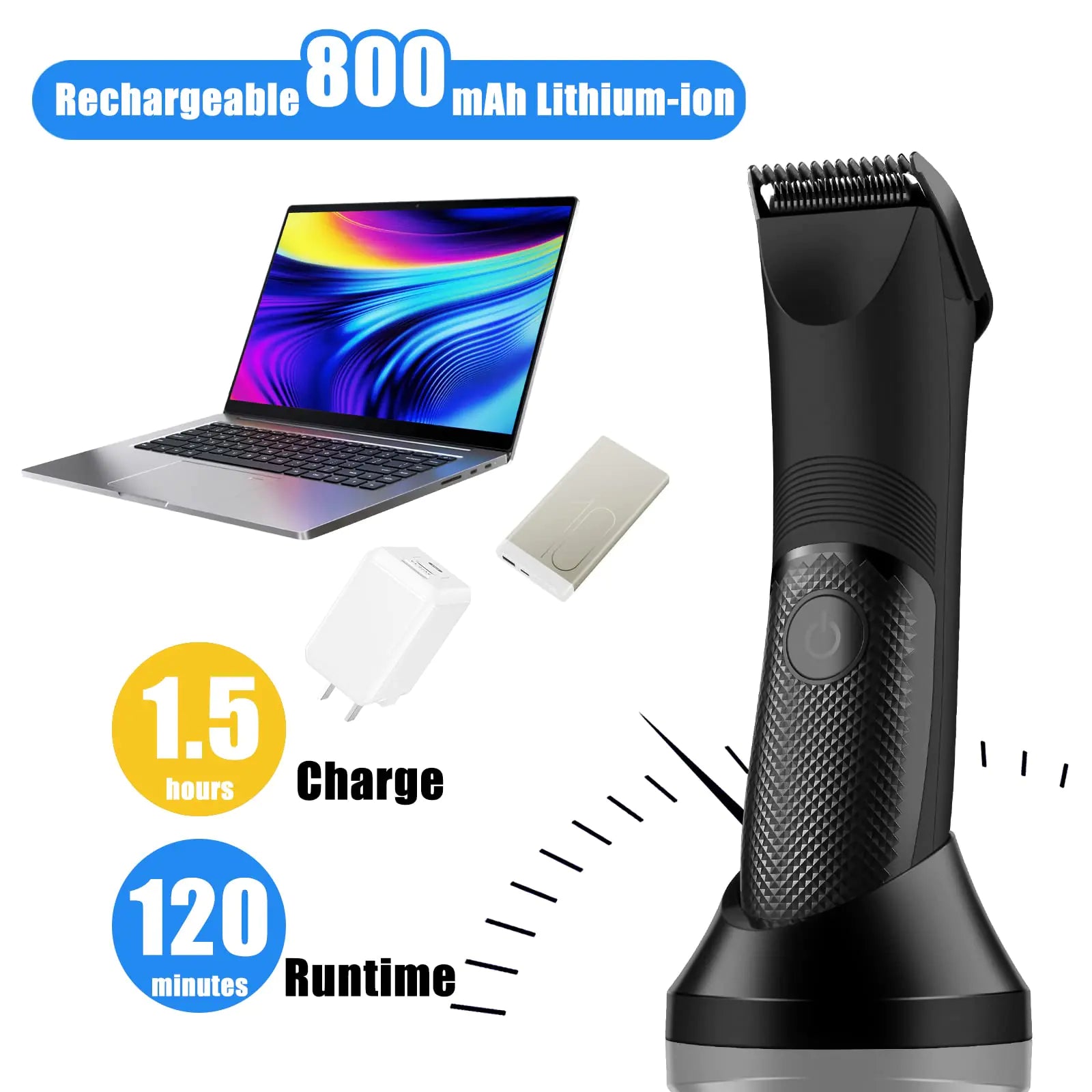 Electric Body Hair Trimmer for Men - DivineLuxes