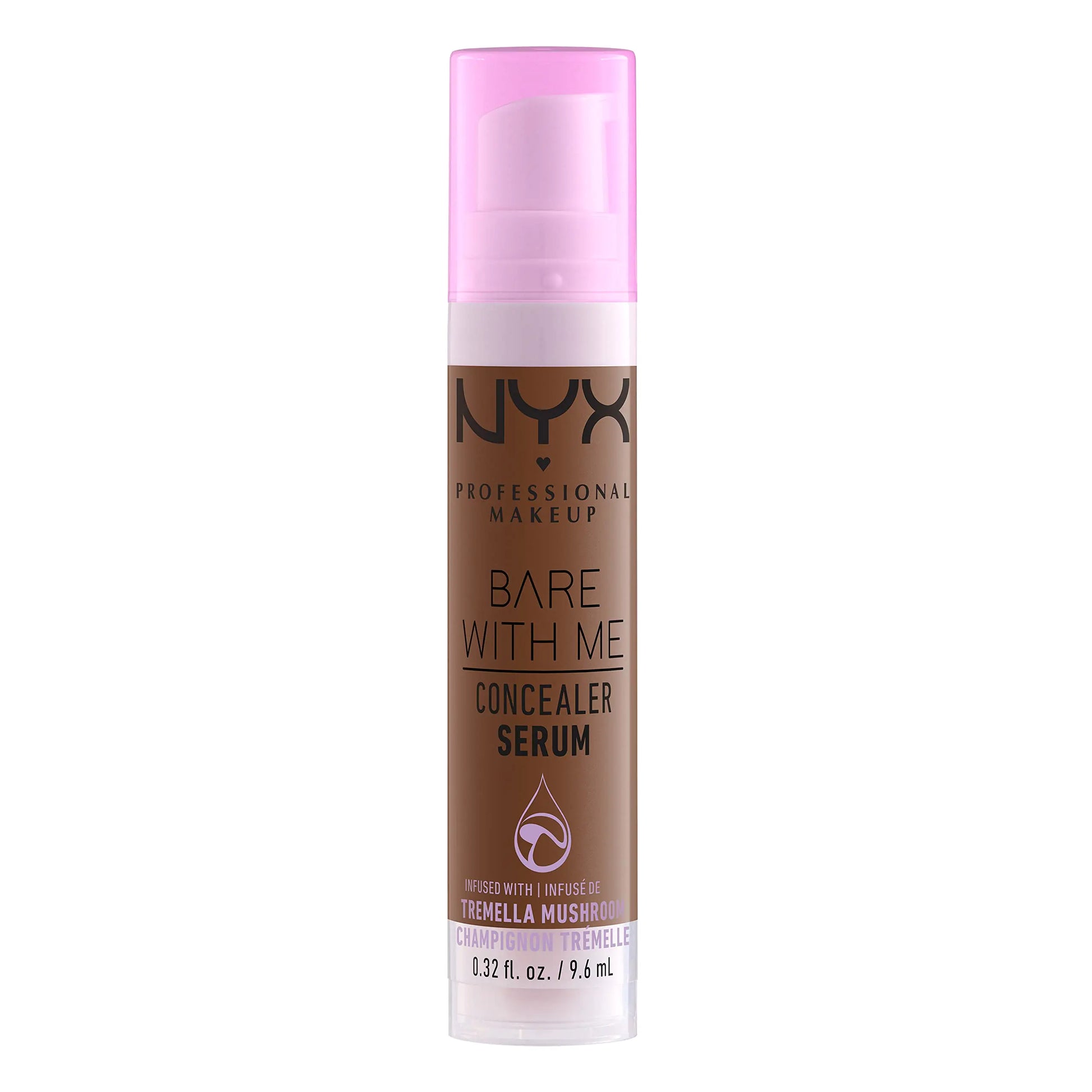 NYX PROFESSIONAL MAKEUP Bare With Me Concealer Serum, Up To 24Hr Hydration - Rich 12 Rich 0.32 Fl Oz (Pack of 1) - DivineLuxes