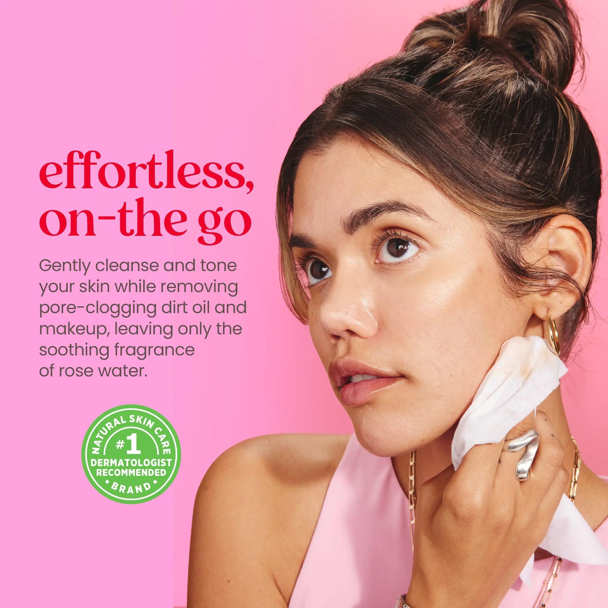 Burt's Bees Rose Water Face Wipes, for All Skin Types, Hydrating Micellar Makeup Remover & Facial Cleansing Towelettes, 30 Ct (3-Pack) 30 Count (Pack of 3) - DivineLuxes