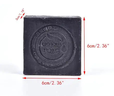 Size of Bamboo Charcoal Handmade Soap
