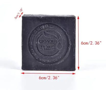 Size of Bamboo Charcoal Handmade Soap
