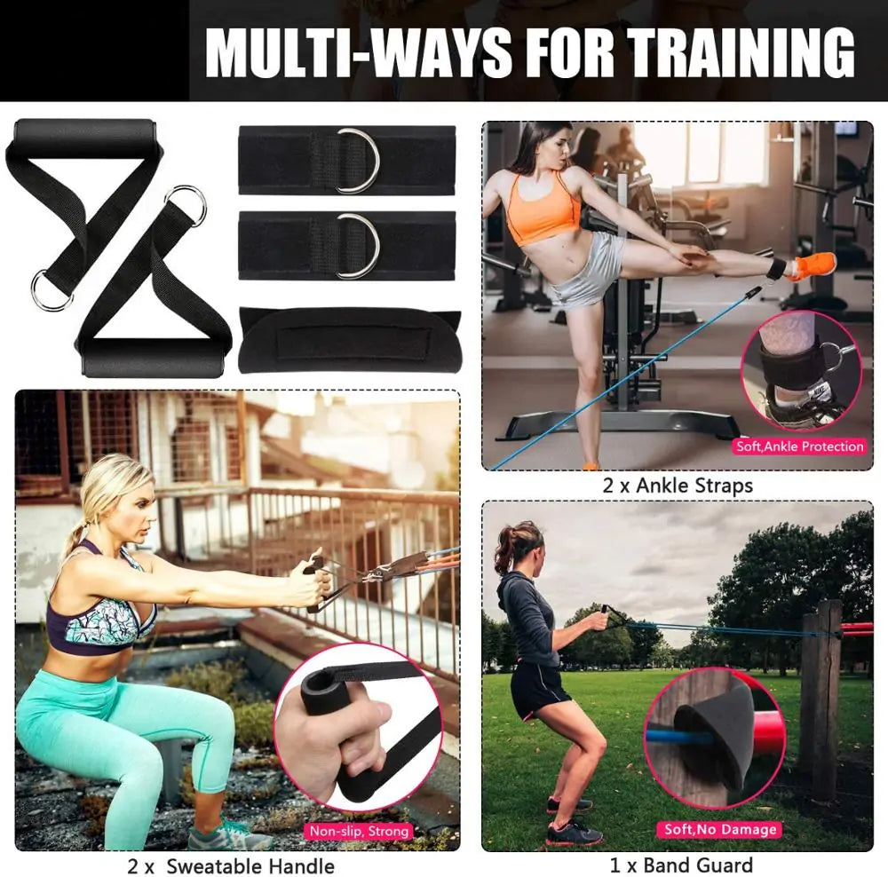 Fitness Resistance Bands - DivineLuxes